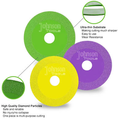 100 mm próżniowo lutowane diamenty cięcia dysku płytki ceramiczne ceramiczne porcelany Szkło piły ostrza do żadu szkła