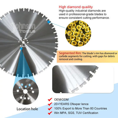 Piły diamentowe 800 mm do cięcia betonu zbrojonego