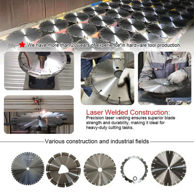 350 mm Pierścienie Diamentowe Betonowe Łopaty Piły Do Cięcia Betonu, Betonu Zbudowanego