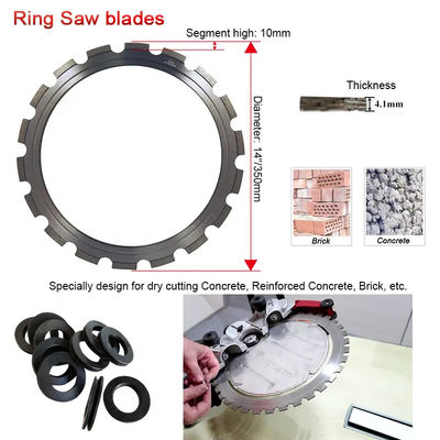 14-calowe diamentowe ostrza tnące do betonu, brzeszczot 350 mm, diamentowe piły diamentowe