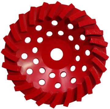 180mm Swirl Diamond Grinding Wheels dla kamienia / cegły / bloku / betonu, dziura środkowa z 22,23mm lub M14 lub 5/8 "-11