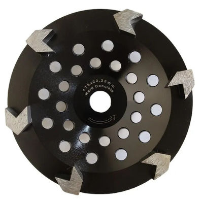 180mm 7-calowy diamentowy kubek ściernica do betonu w kształcie litery V.