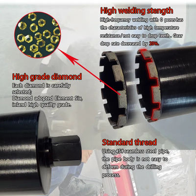 Matowy rdzeń o wysokiej wydajności 8207501000, wiertło diamentowe 150mm