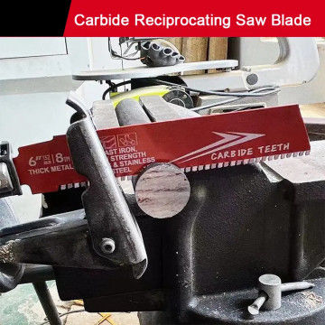 6-calowe bi-metalowe OEM wzajemne ostrze piły przemysłowe do metalu żelazo odlewane stopu stalowego Sawzall Blade Carbide