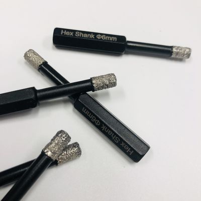 Płytka z piłą z dziurą 6 mm Hex Shank Diamond Core Drill Bits For Porcelain
