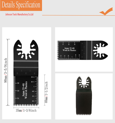 TUV 35x40mm Japan Teeth Quick Release Oscylacyjne brzeszczoty do narzędzi wielofunkcyjnych