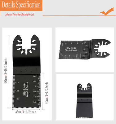 Ostrza BIM 45 * 40 mm Quick Release do drewna i plastiku z plastikowym pudełkiem