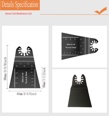 65*40mm Quick Release BIM Multi Tool Akcesoria Drewno Plastik